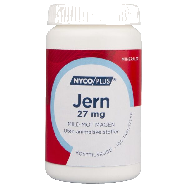 Nycoplus Jern 27mg tabletter 100 stk