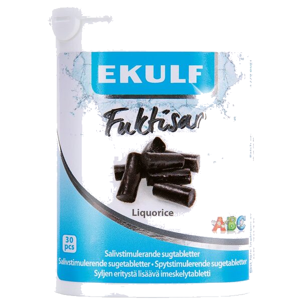 Ekulf Fuktisar Liquorice 30 stk