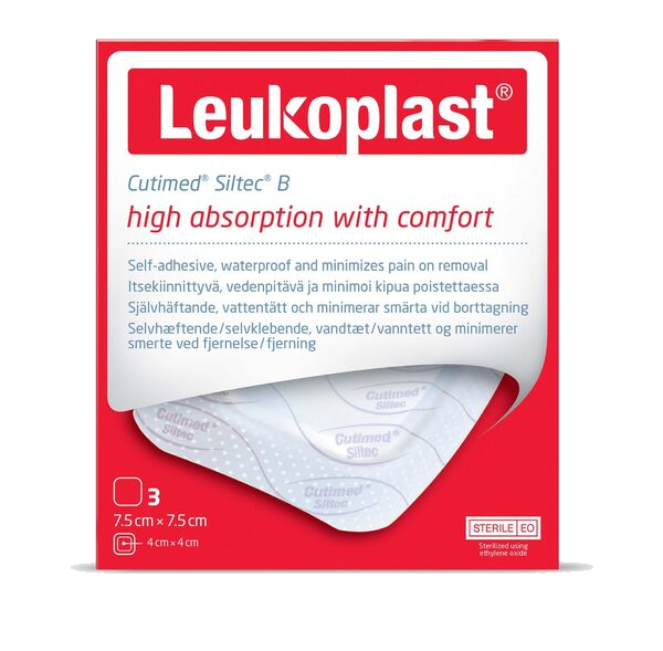 Leukoplast Cutimed Siltec B 7,5 x 7,5 cm