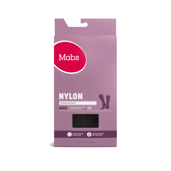 Mabs Nylon Knestrømpe K1 sort M
