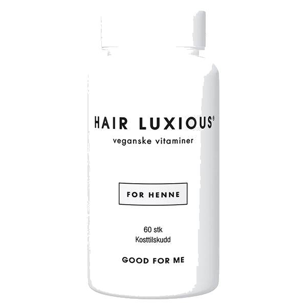 Good For Me Hair Luxious for henne Veganske vitaminer 60 stk
