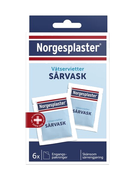 Norgesplaster Sårvask 6 stk