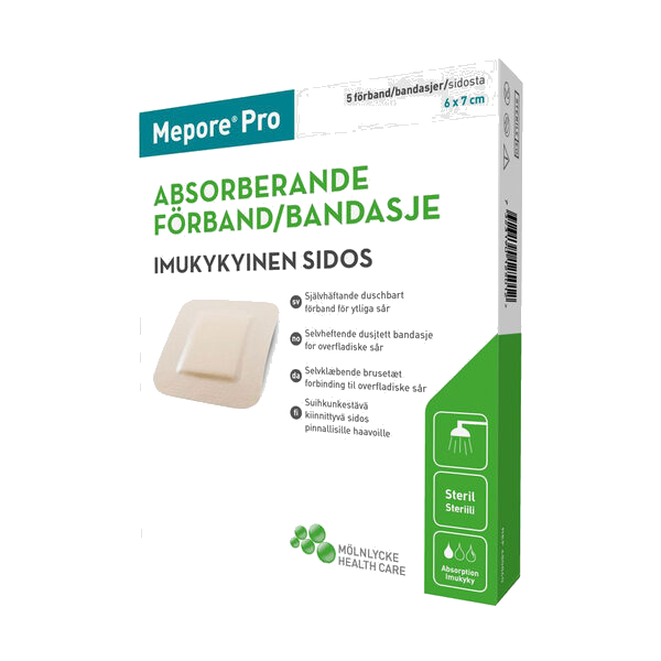 Mepore Pro Dusjtett Banda 6X7 5 stk