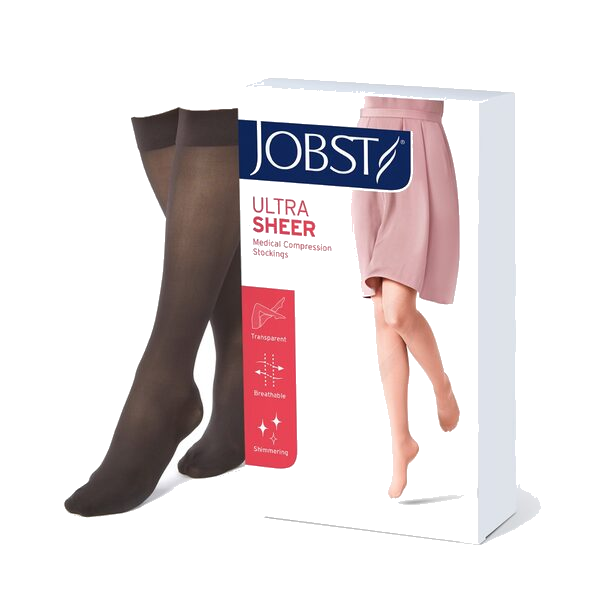 Jobst U Sheer K2 Kne Sort S 1 par