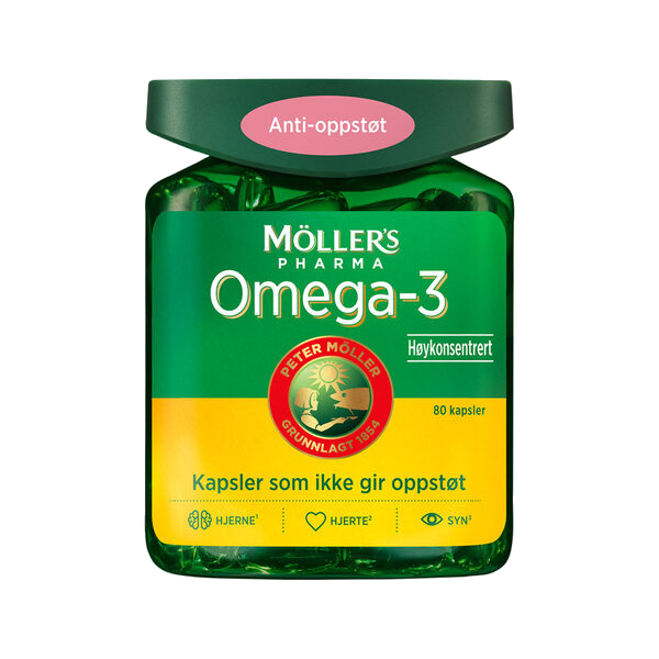 Möller's Pharma Omega-3 Anti-oppstøt 80 stk