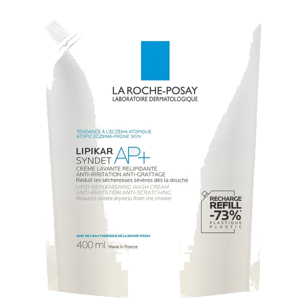 La Roche-Posay Lipikar Syndet AP+ dusjgelekrem refill 400ml